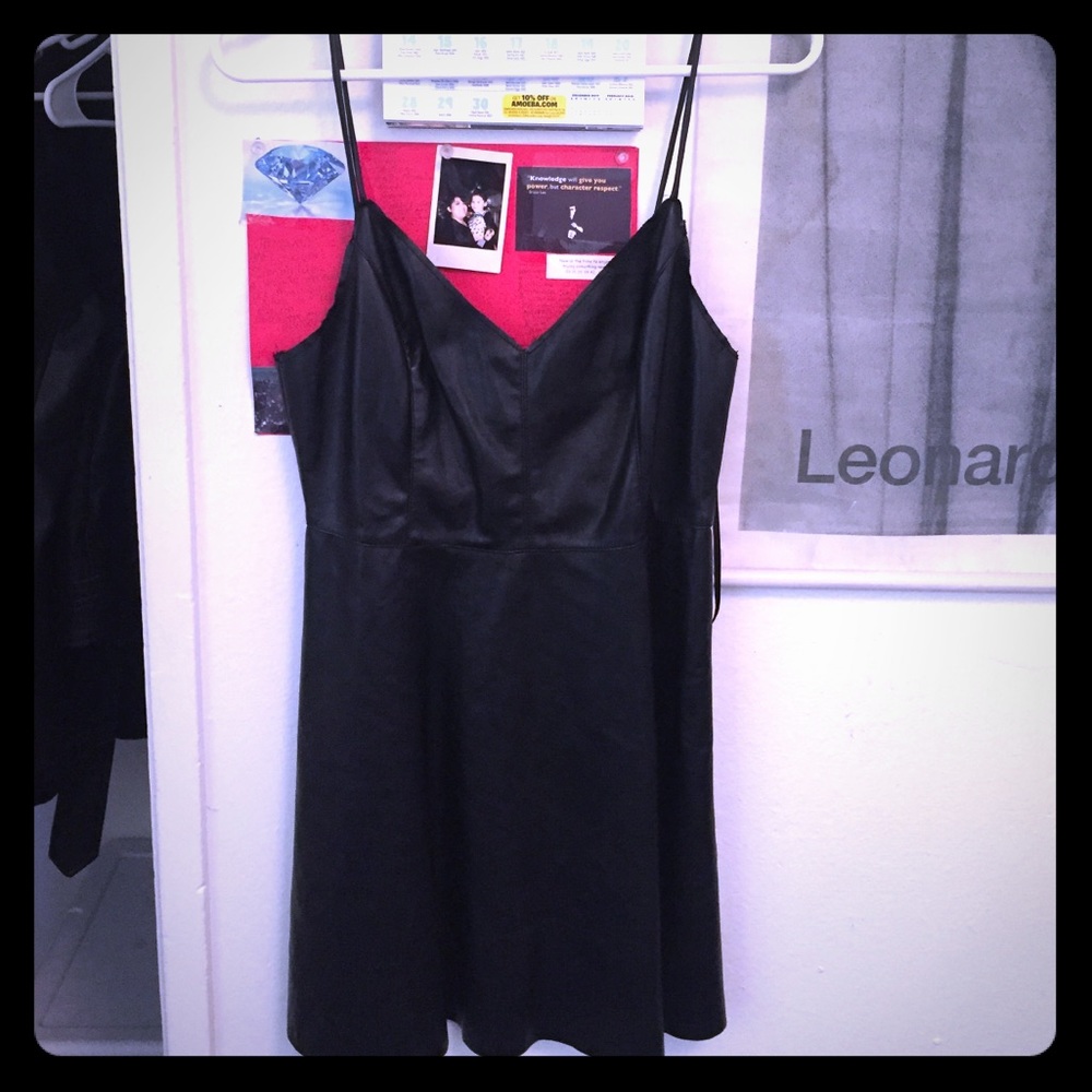 Leather dress
